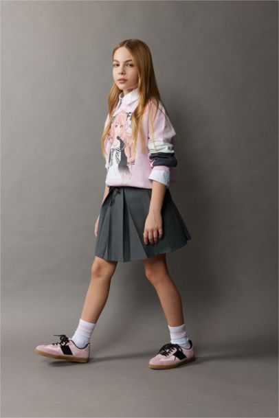 Pileli Etek Kız Çocuk