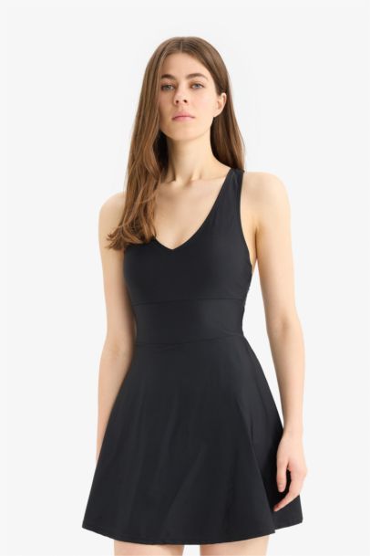 DeFactoFit Short Skirted Sports Swimsuit