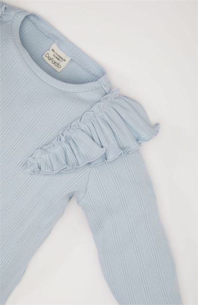 Pull en maille à col rond et manches longues pour bébé fille