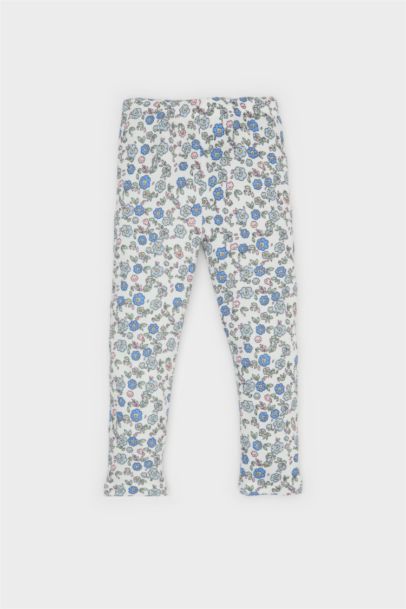 طقم سويت شيرت بنات و سروال ضيق فلورال