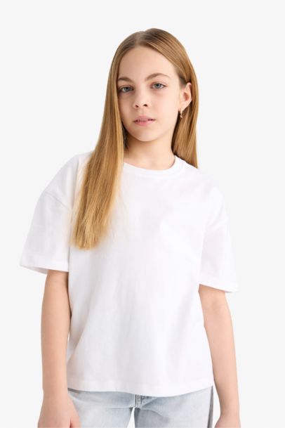 Girl Relax Fit Crew Neck 2 Piece T-Shirt