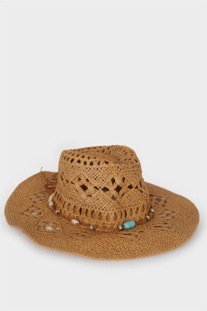 قبعة قش نسائي