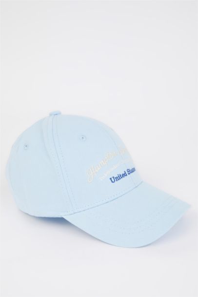 Woman Label Printed Woven Baseball Cap
