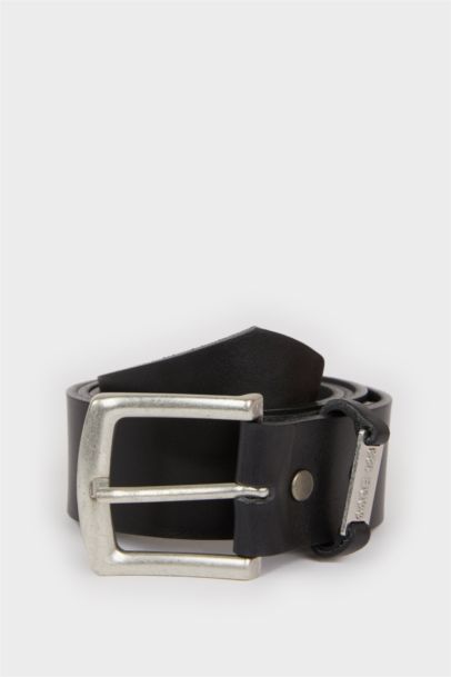 Man Leather Casual Belt