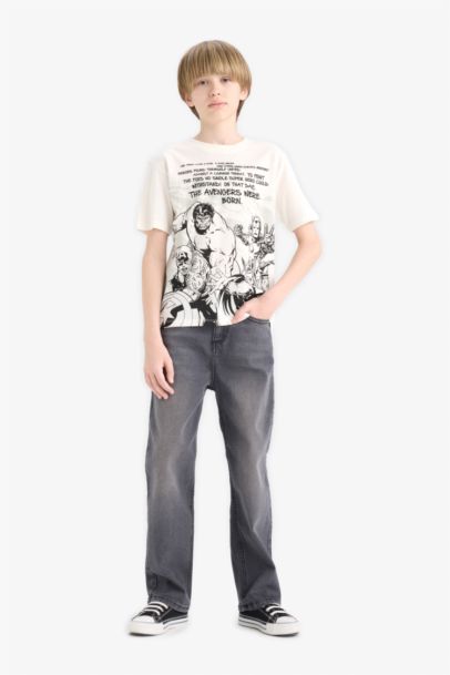 Boy Marvel Avengers Crew Neck Short Sleeve T-Shirt