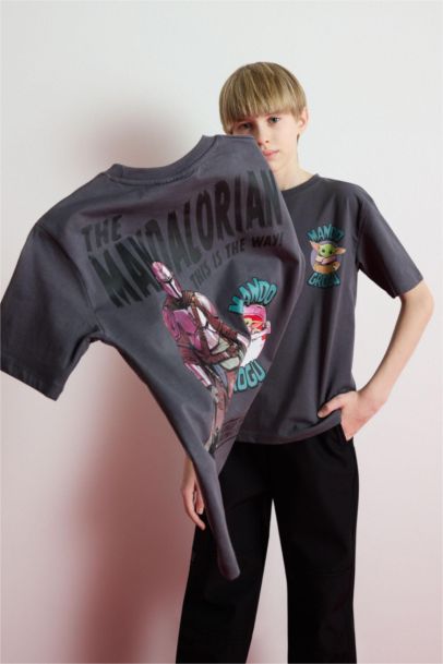 T-shirt imprimé Star Wars à col rond pour garçon