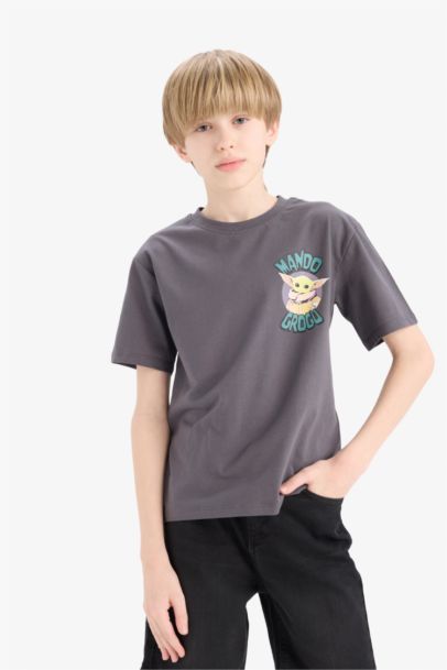 T-shirt imprimé Star Wars à col rond pour garçon