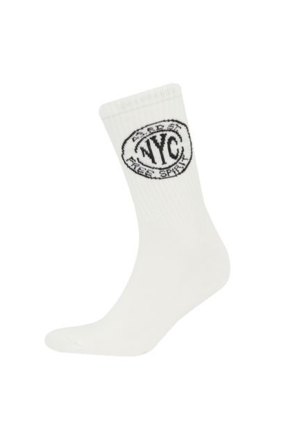 جوارب طويلة قطن - 3 قطع