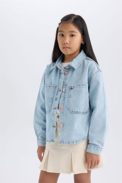 Girl Cotton Denim Jacket