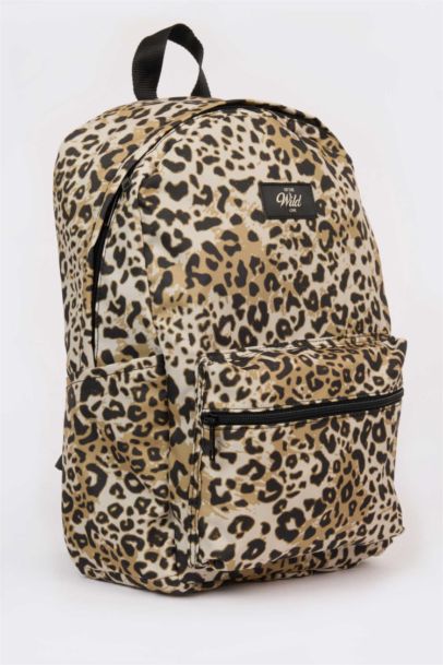 Рюкзак с леопардовым принтом для женщин