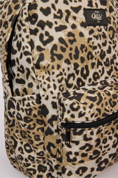 Рюкзак с леопардовым принтом для женщин