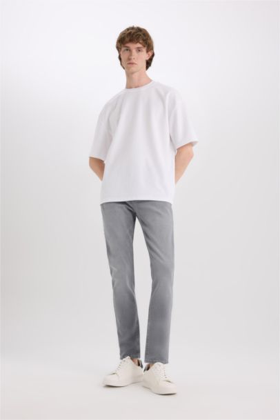 Pedro Slim Fit Dar Kalıp Normal Bel Dar Paça Jean Pantolon