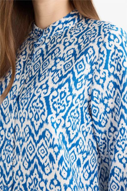 Regular Fit Printed Long Sleeve Tunic