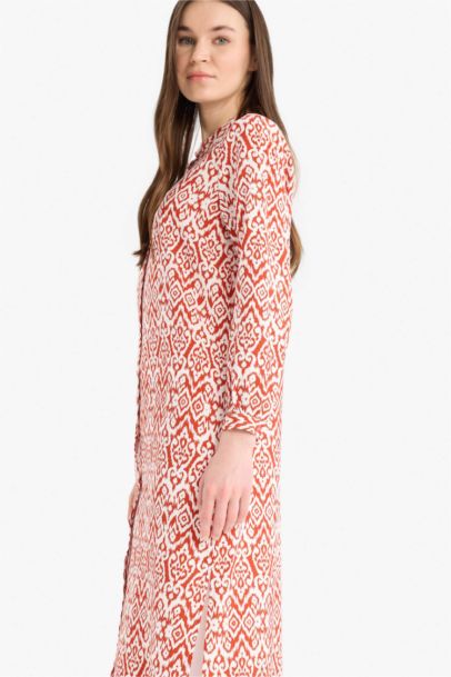 Regular Fit Printed Long Sleeve Tunic