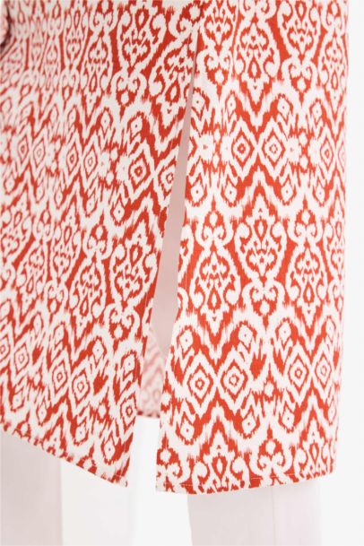 Regular Fit Printed Long Sleeve Tunic
