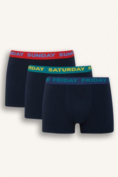 Regular Fit 3'lü Boxer