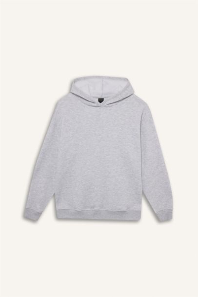 Relax Fit Basic Thick Hoodie