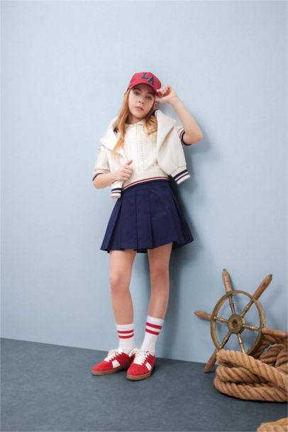 Girl Gabardine Regular Fit Skirt