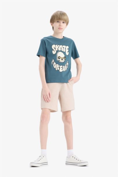 Boy Crew Neck Printed Short Sleeve T-Shirt