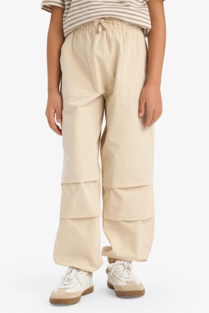 Paraşüt Jogger Paça Pantolon Kız Çocuk