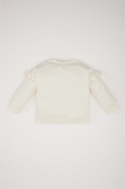 Sweatshirt à imprimé ballerine pour bébé fille