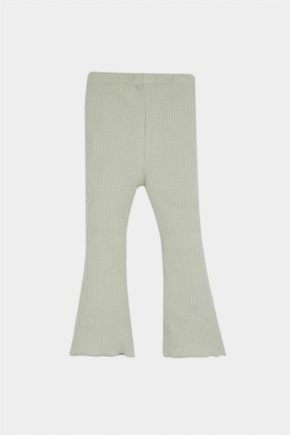 İspanyol Paça Waffle Tayt Kız Bebek