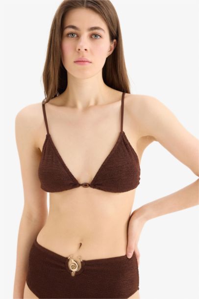 Fall in Love Regular Fit Crepe Bikini Top