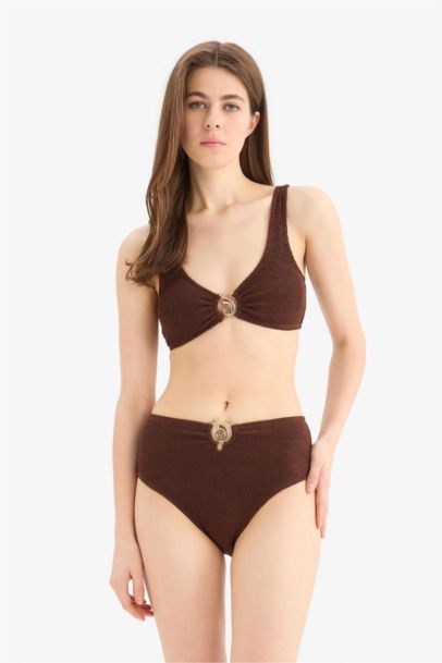 Bas de bikini froissé Coupe régulière de Fall in Love