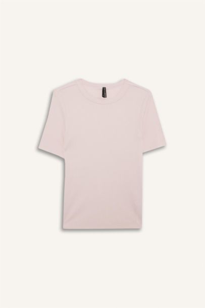 تيشيرت نص كم قصة سليم برقبة مستديرة