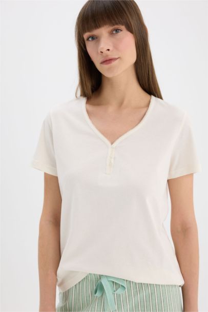 Fall in Love Regular Fit Short Sleeve 2 Piece Set