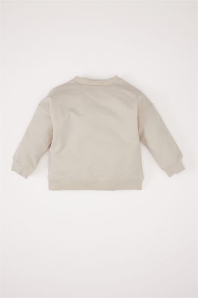 Sweatshirt imprimé à col rond pour bébé garçon
