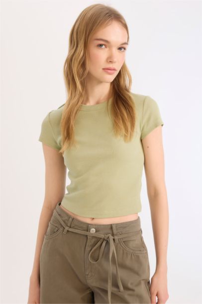 Slim Fit Camisole Short Sleeve T-Shirt