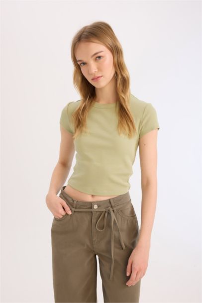 Slim Fit Camisole Short Sleeve T-Shirt