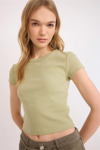 Slim Fit Camisole Short Sleeve T-Shirt