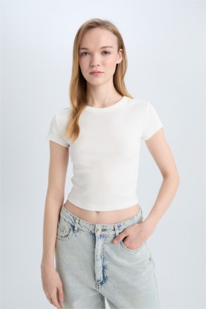Slim Fit Camisole Short Sleeve T-Shirt