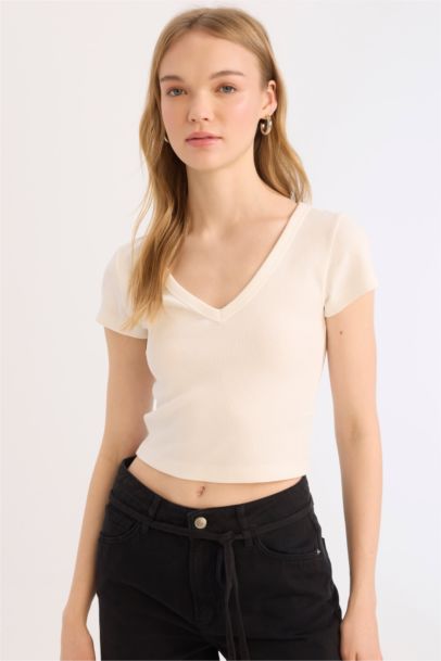 Slim Fit Camisole Short Sleeve T-Shirt