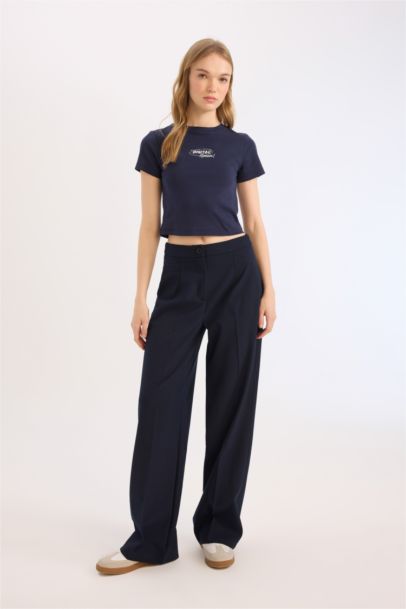 Slim Fit Printed Ribana Short Sleeve T-Shirt