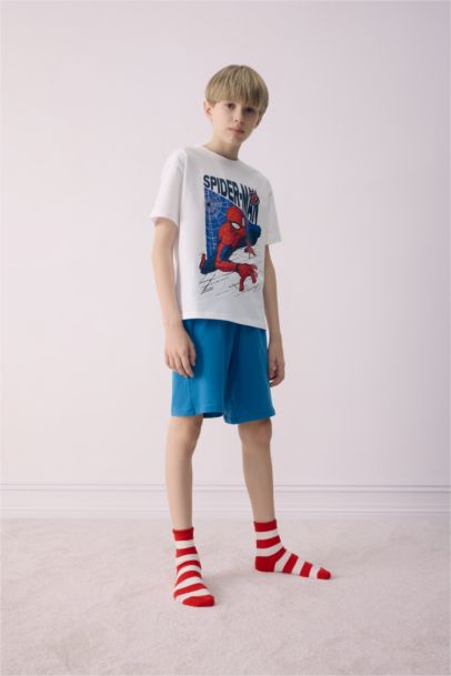 بيجامة قصة عادية من سبايدرمان من قطعتين