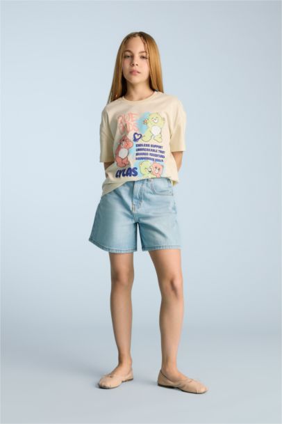 Girl Oversize Fit Crew Neck Short Sleeve T-Shirt