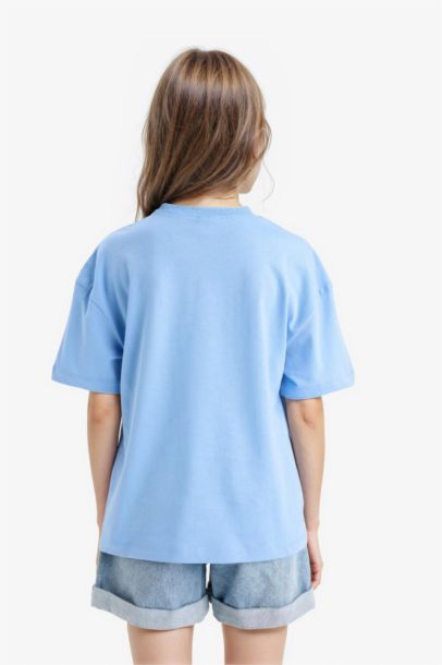 Girl Relax Fit Crew Neck Short Sleeve T-Shirt