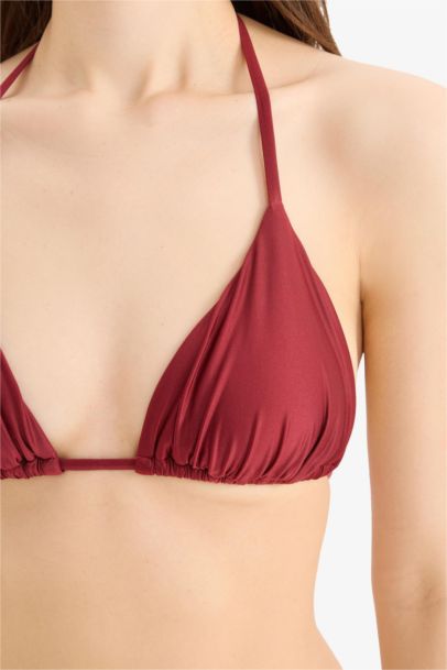 Fall in Love Regular Fit Satin Bikini Top