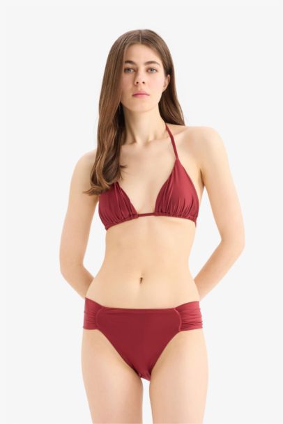 Regular Fit Saten Bikini Alt-Fall in Love 