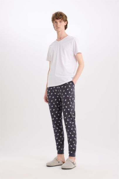 Pantalon de pyjama imprimé avec poches à coupe régulière