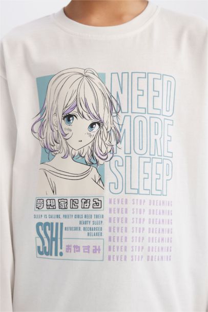 Girl Top Bottom 2 Piece Pajama Set