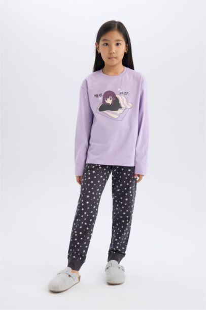 Girl Top Bottom 2 Piece Pajama Set