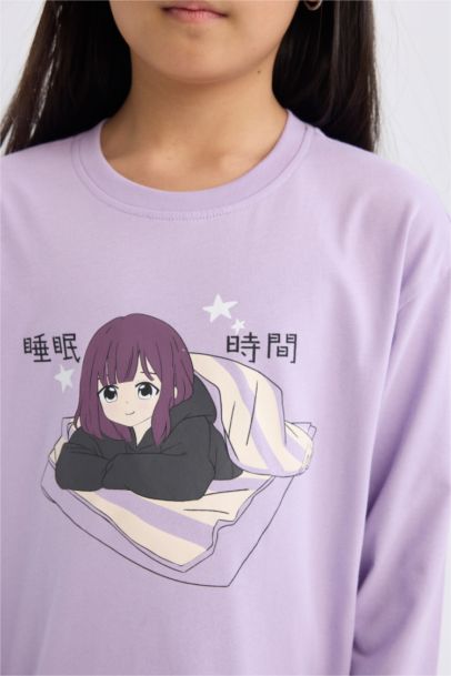 Girl Top Bottom 2 Piece Pajama Set