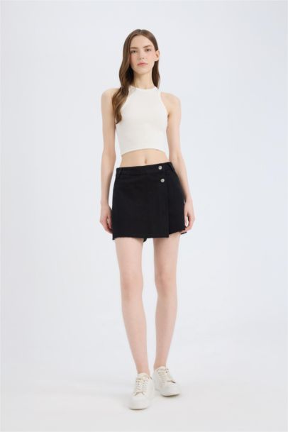 Denim High Waist Shorts