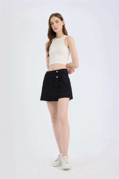 Denim High Waist Shorts