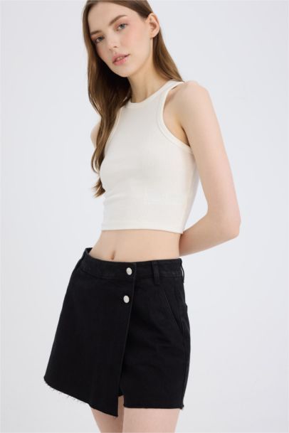 Denim High Waist Shorts