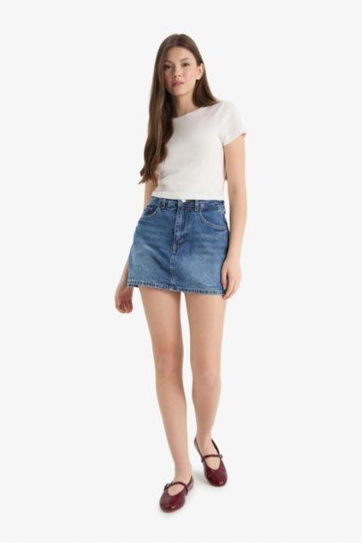 High Waist Denim Shorts